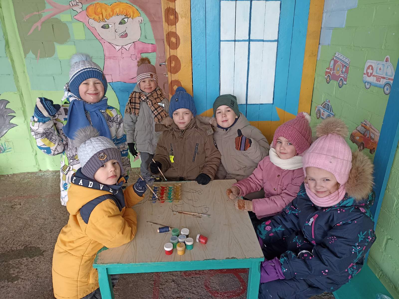 Волшебство цветных льдинок